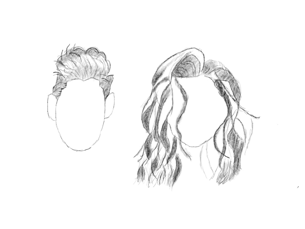 Nauka rysowania włosy